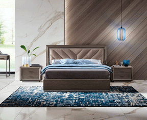Elite Camel 3 Piece Queen Bedroom Set In Silver Birch - Eliteqs-3Set | ESF