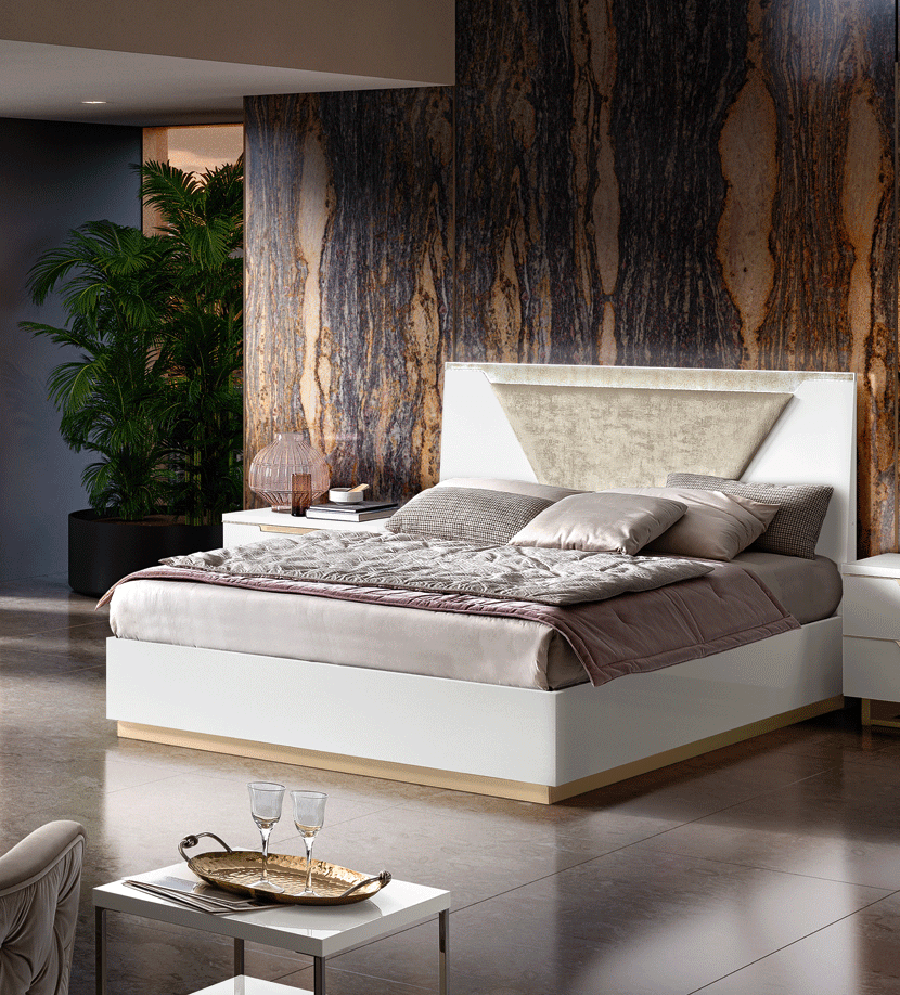 Esf Furniture - Smart 3 Piece King Bedroom Set In White - Smartksbed-3Set