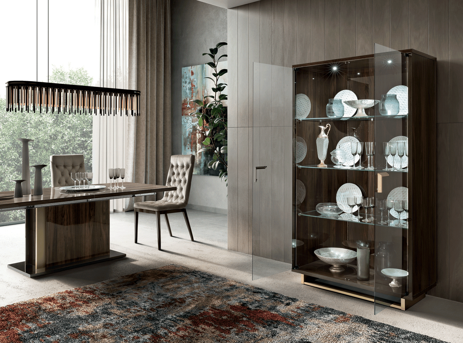 Esf Furniture - Volare China 2 Glass Door - Volarechina