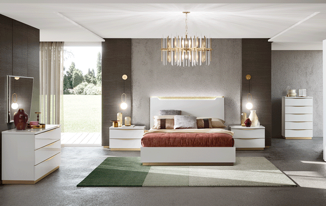 Esf Furniture - Kharma 5 Piece King Bedroom Set - Kharmaks-5Set