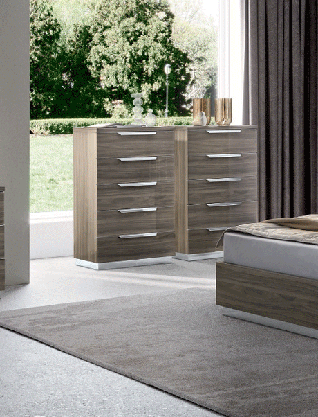 Esf Furniture - Kroma Chest In Grey - Kromachest