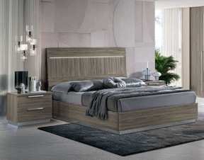 Kroma 3 Piece Queen Size Bedroom Set In Grey - Kromaqs-3Set | ESF