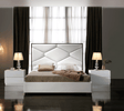 Martina 3 Piece Queen Storage Bedroom Set In White - Martinabedqswhite-3Set | ESF