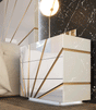 Oro 3 Drawers Nightstand In White - Orons | ESF