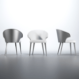 Esf Furniture - Wave 11 Piece Dining Room Set In White Matt - Wave-White-11Set