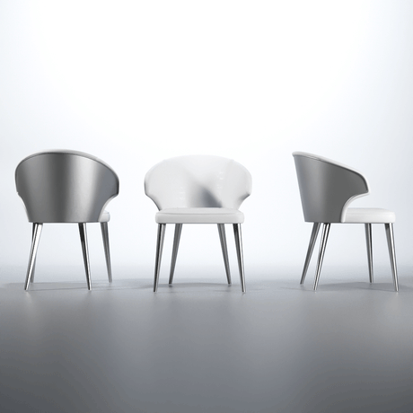 Wave 10 Piece Dining Room Set In White Matt - Wave-White-10Set | ESF