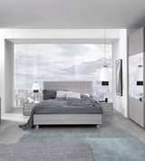 Esf Furniture - Linosa 5 Piece King Bedroom Set In Grey Reina - Linosaks-5Set