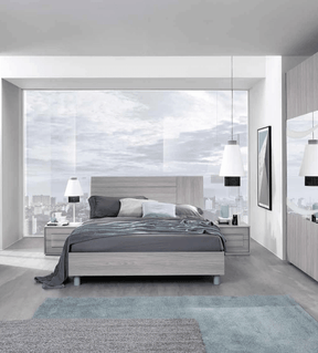 Linosa 3 Piece King Bedroom Set In Grey Reina - Linosaks-3Set | ESF