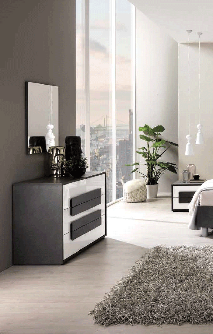 Esf Furniture - Panarea Single Dresser With Mirror - Panareasingledresser-Mr