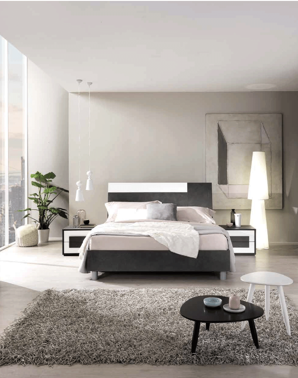Esf Furniture - Panarea 3 Piece Queen Bedroom Set - Panareaqs-3Set