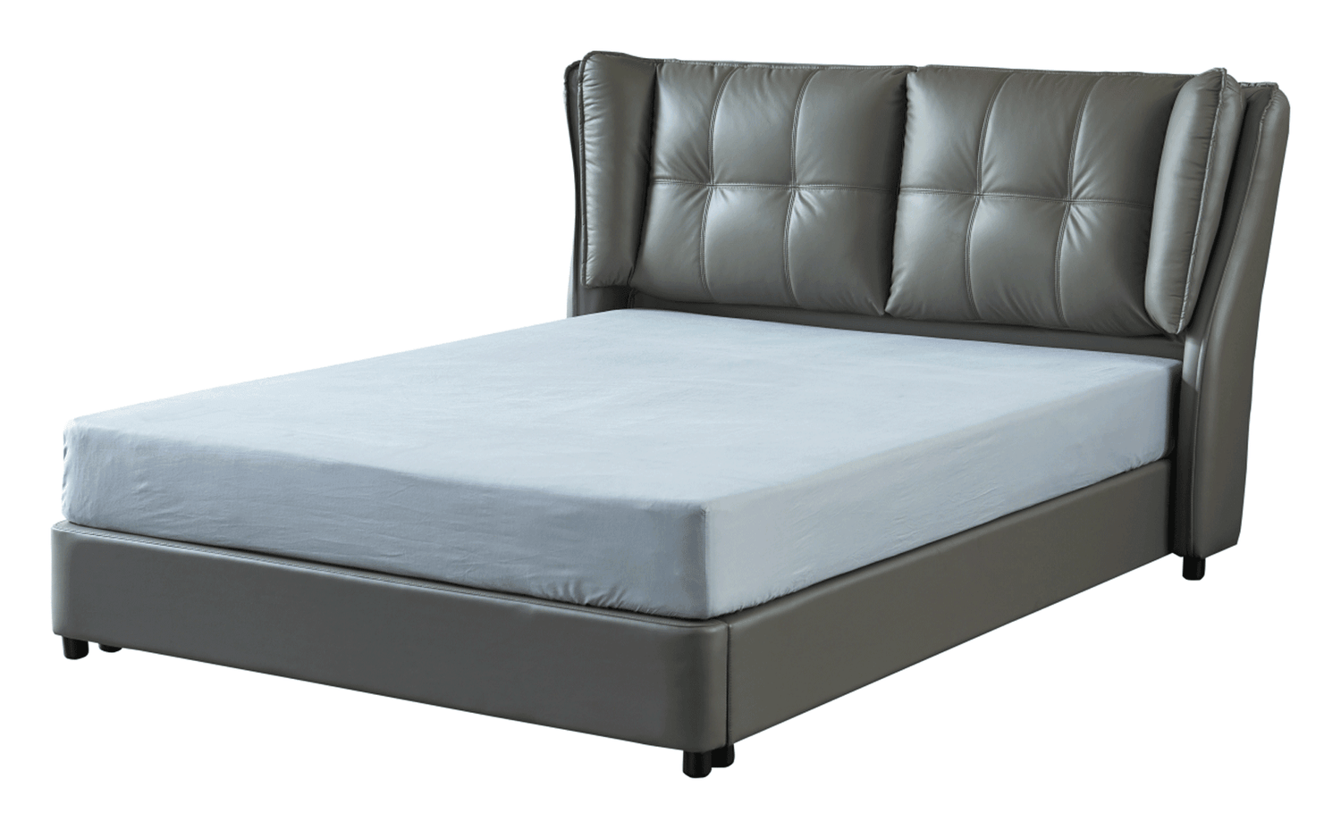 Esf Furniture - Extravaganza Full Size Bed With Storage In Grey - 1806Fsbed