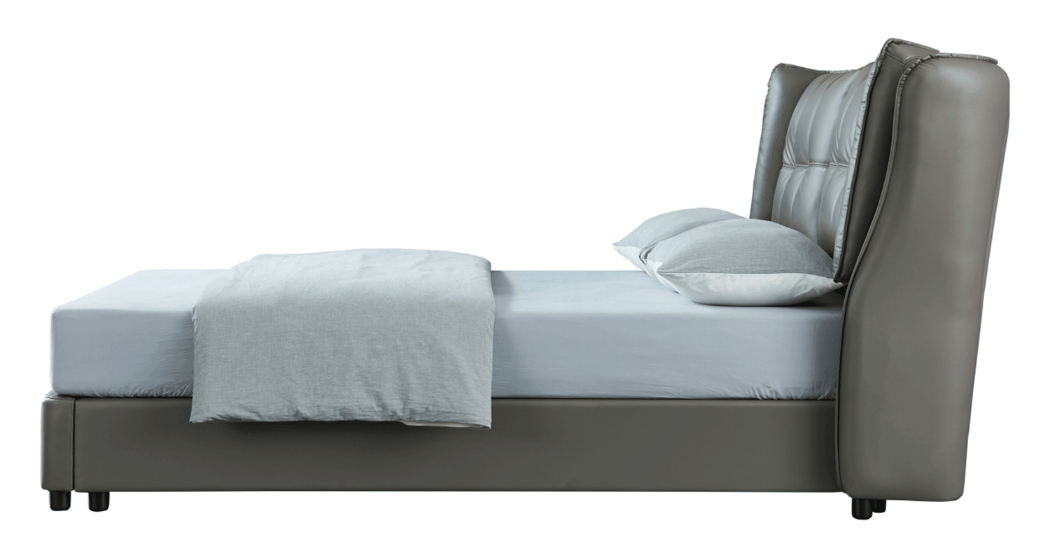 Esf Furniture - Extravaganza Queen Bed With Storage In Grey - 1806Qsbed