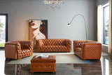 Esf Furniture - Extravaganza 415 3 Piece Sofa Set In Brown - 415-3Set