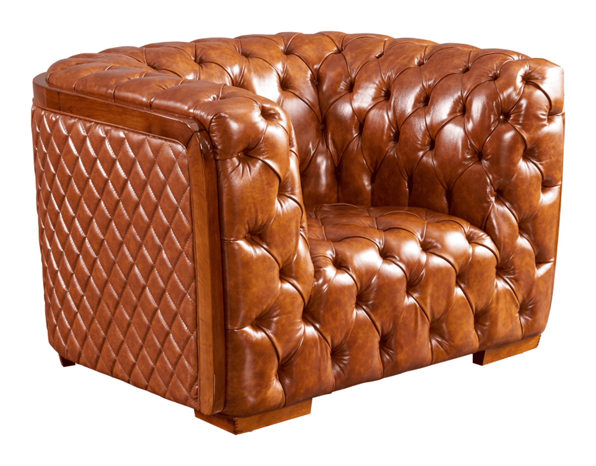 Esf Furniture - Extravaganza 415 2 Piece Sofa Set In Brown - 415-Sc