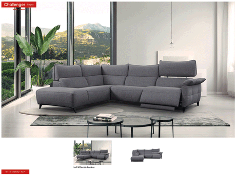 Challenger Sectional Left W/Electric Recliner - Challengersectional | ESF