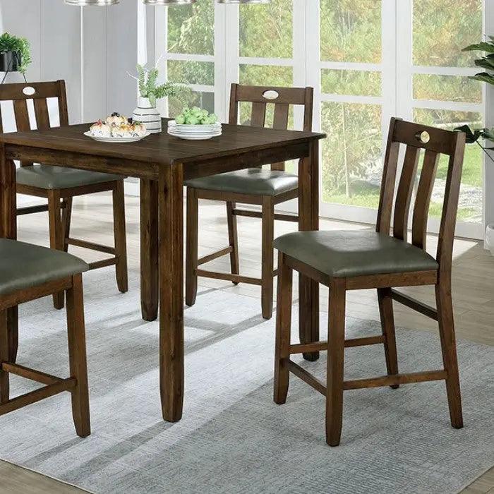 Brinley 5-Piece Square Counter Height Dining Set by Furniture of America Furniture of America