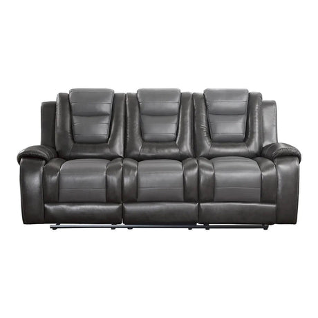 Briscoe Double Reclining Sofa with Drop-Down Cup Holders by Homelegance Homelegance Furniture