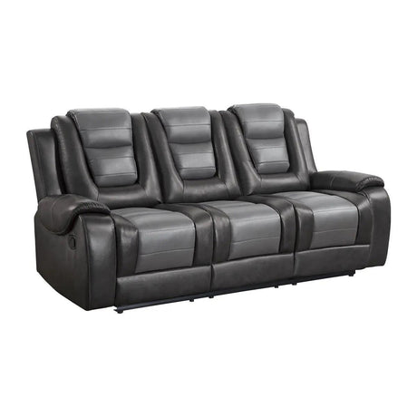 Briscoe Double Reclining Sofa with Drop-Down Cup Holders by Homelegance Homelegance Furniture