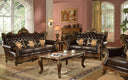 Britney Traditional Living Room Set In Cherry Wood Finish | Cosmos