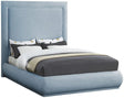 Brooke Linen Fabric Platform Bed | Meridian