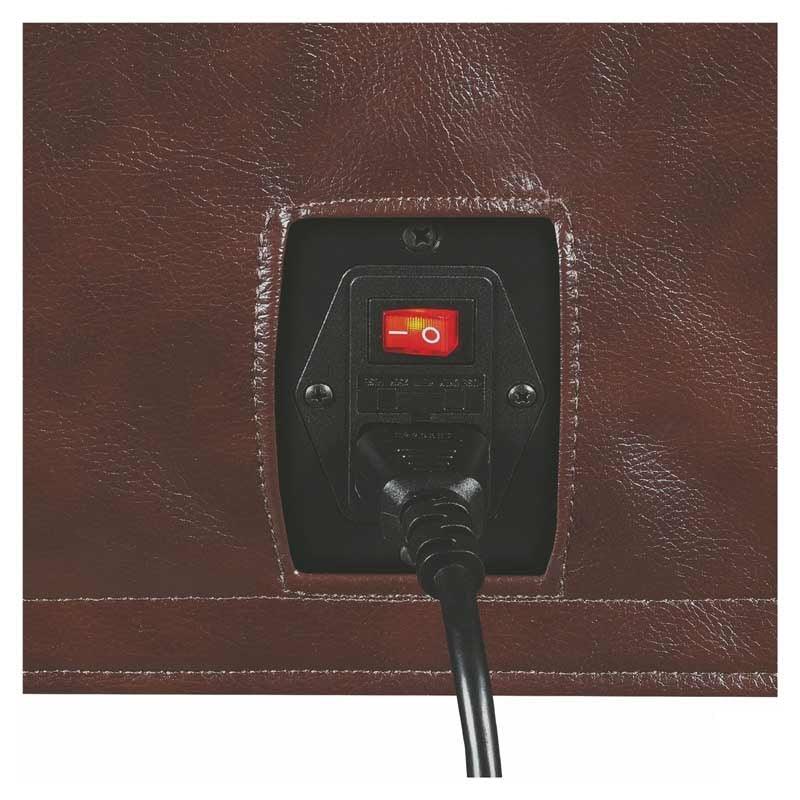 Brown Leather Power Reclining Sectional Chester 603440PP Coaster Switch | Home Elegance USA