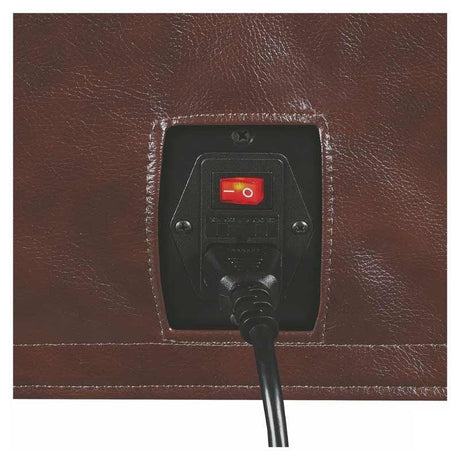 Brown Leather Power Reclining Sectional Chester 603440PP Coaster Switch | Home Elegance USA