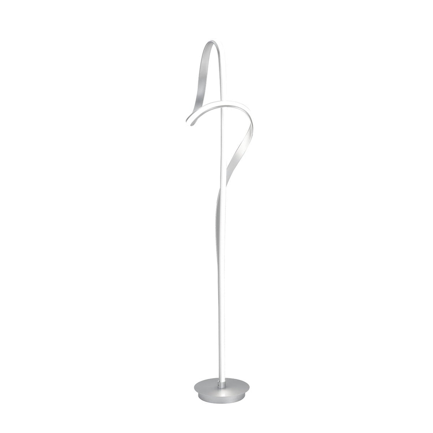 Budapest Led Silver 63" Tall Floor Lamp // Dimmable | Finesse | Home Elegance USA
