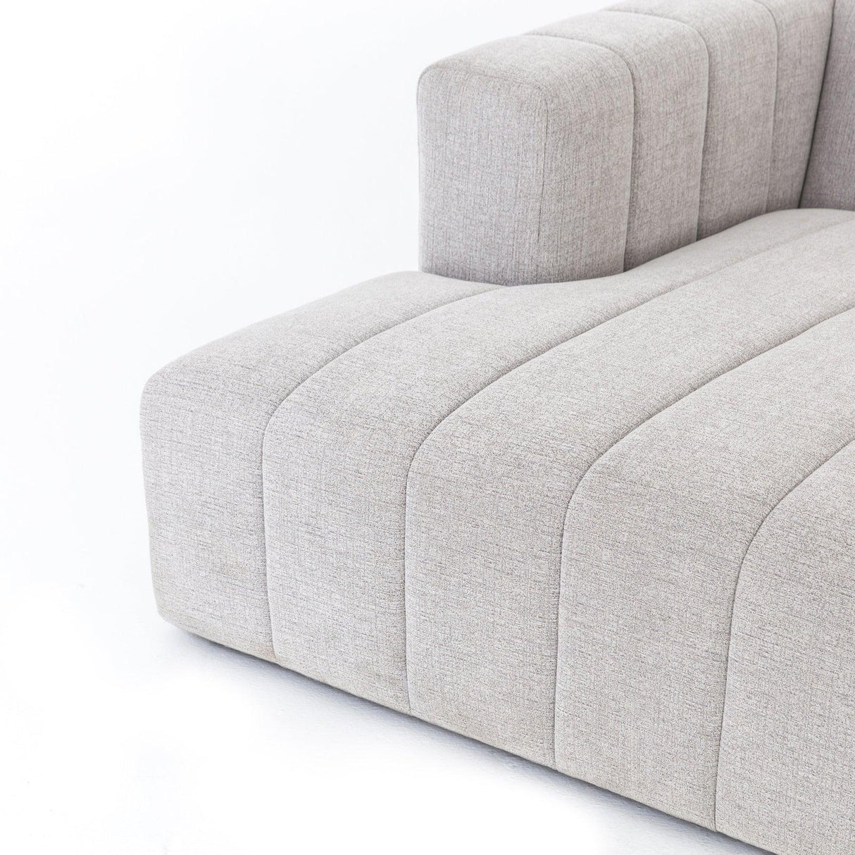 Four Hands Langham Channeled 3 Pc Sectional With Ottoman