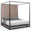 Caracole Classic Pinstripe Bed - Home Elegance USA