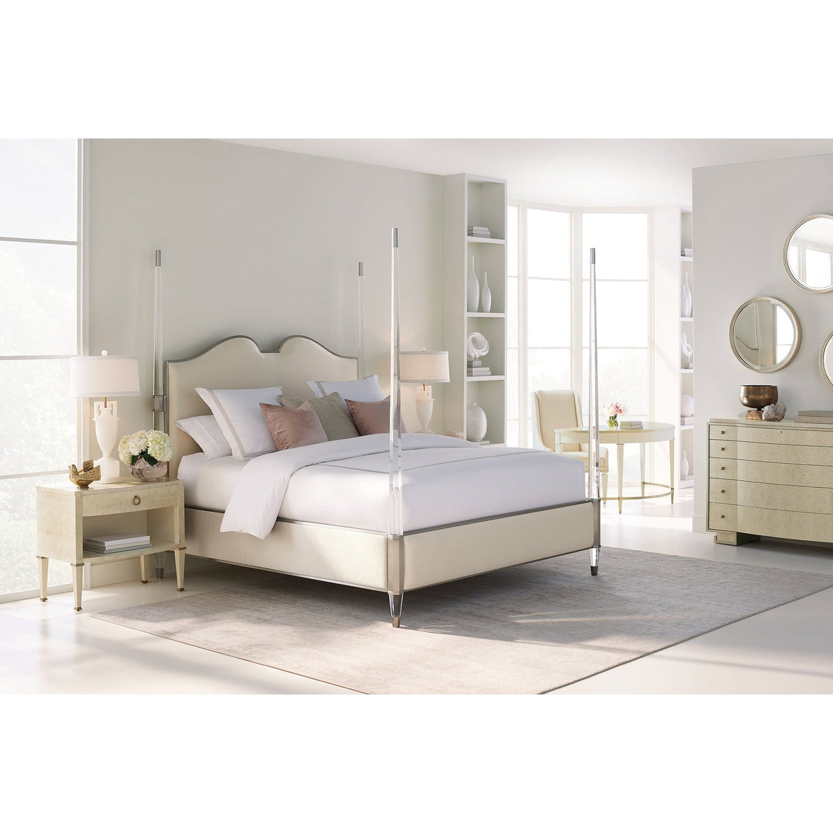 Caracole The Post Is Clear King Bed - Home Elegance USA