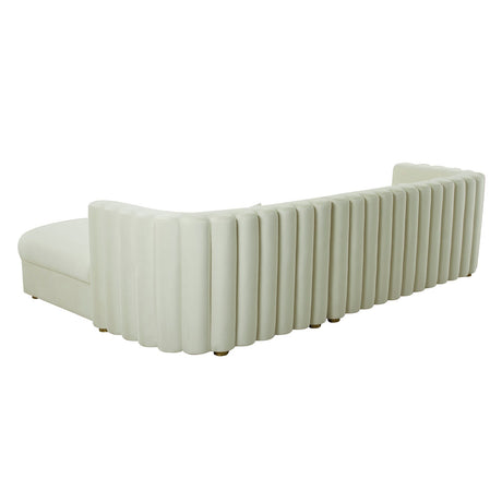 Callie Velvet Right Arm Sectional Sofa | TOV