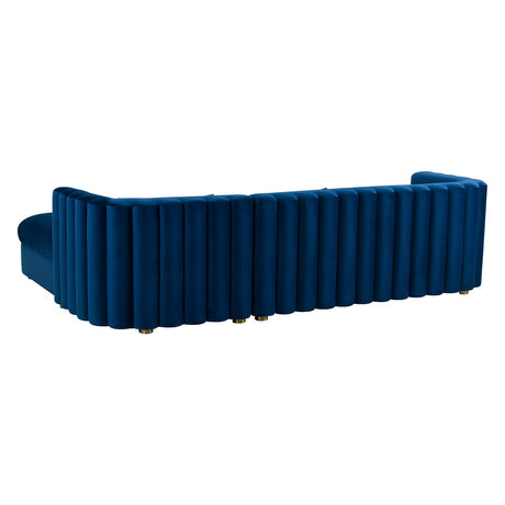 Callie Velvet Right Arm Sectional Sofa | TOV