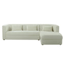 Callie Velvet Right Arm Sectional Sofa | TOV
