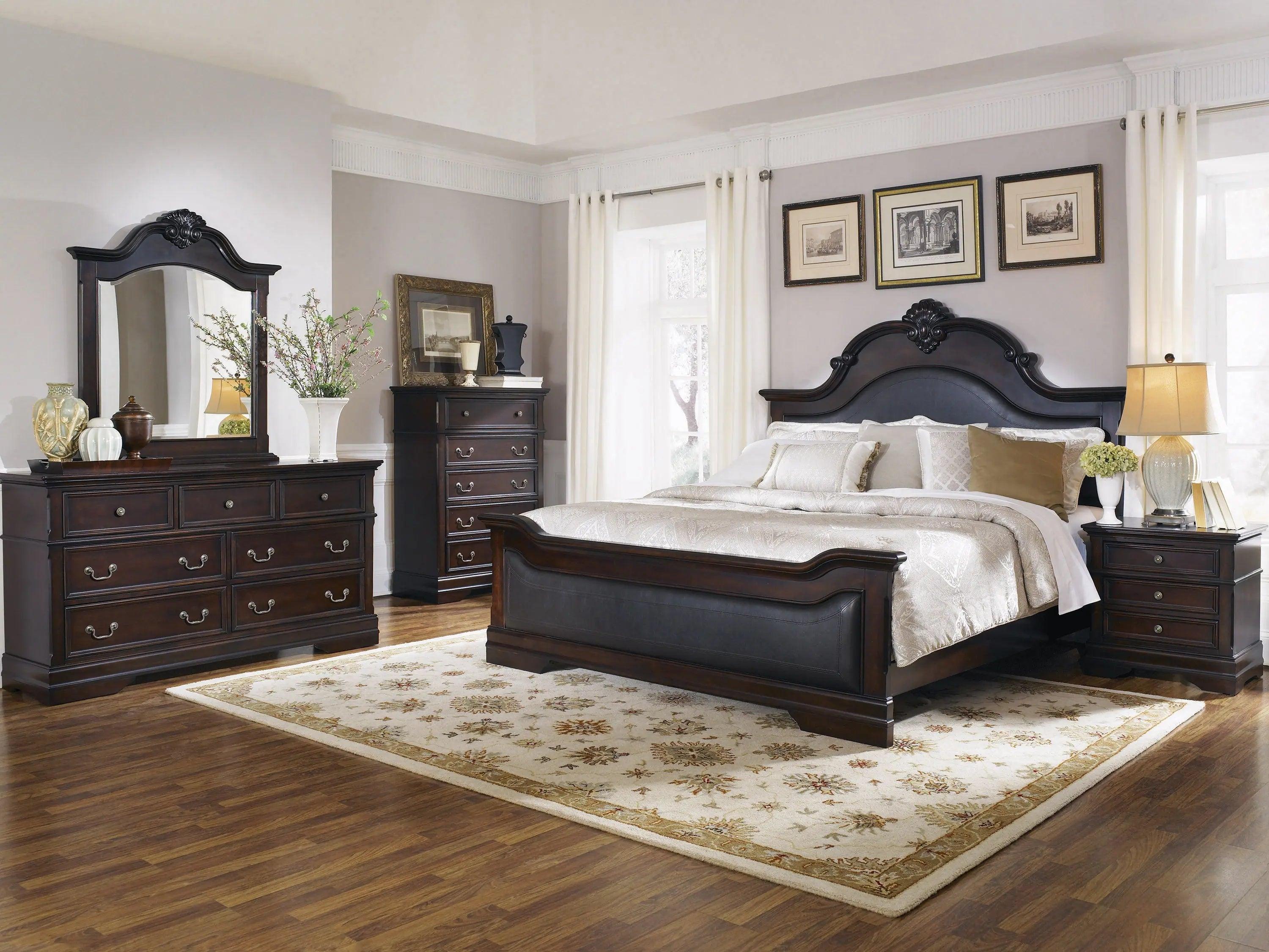 Cambridge 5 Piece Bedroom Set In Cappuccino By Coaster Furniture