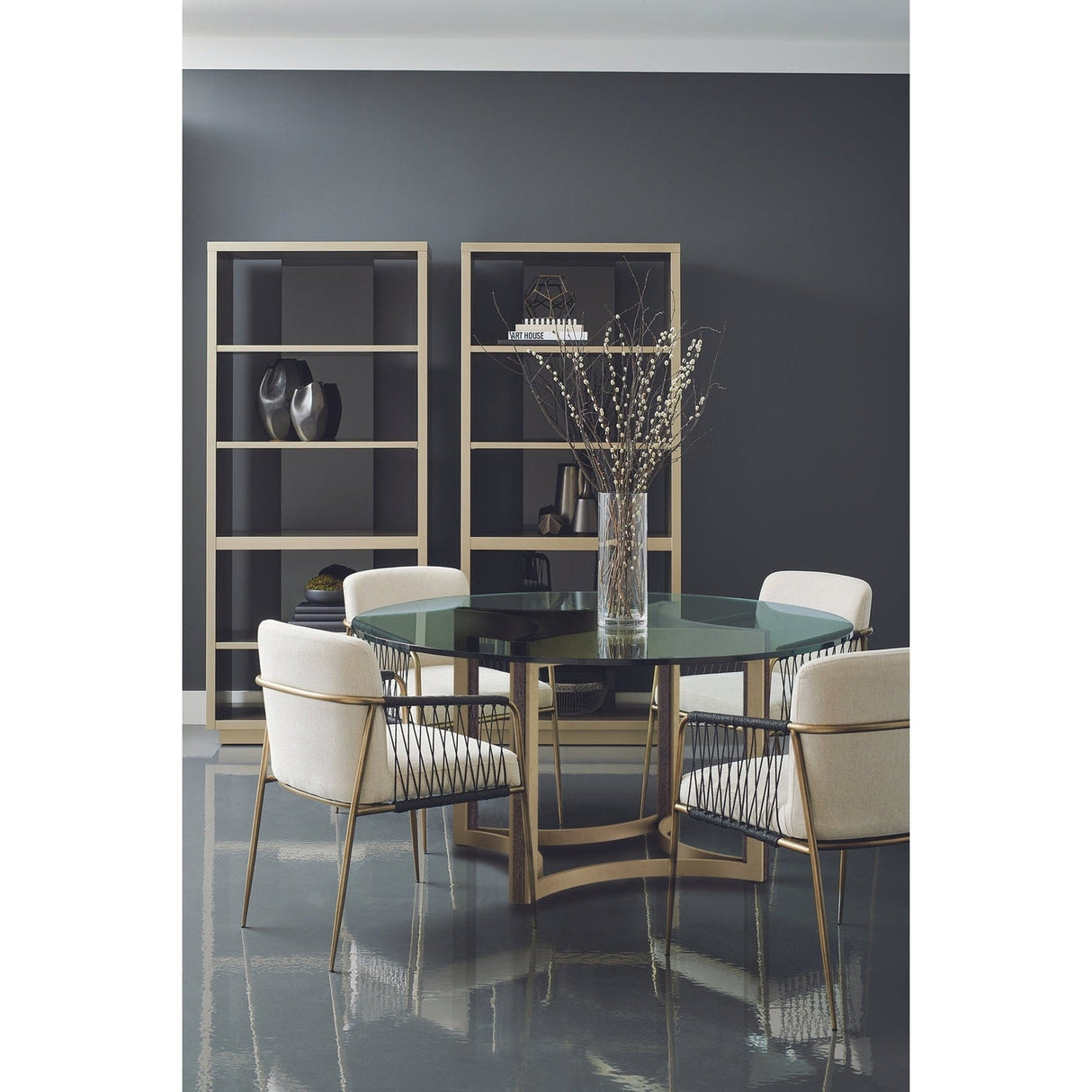 Caracole Remix Glass Top Dining Table - Home Elegance USA