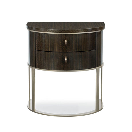 Caracole Streamline Half Moon Nightstand - Home Elegance USA