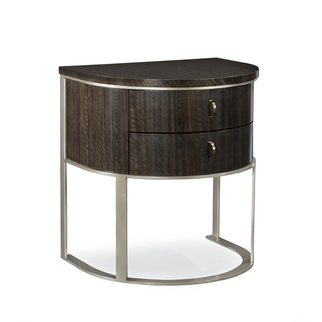 Caracole Streamline Half Moon Nightstand - Home Elegance USA