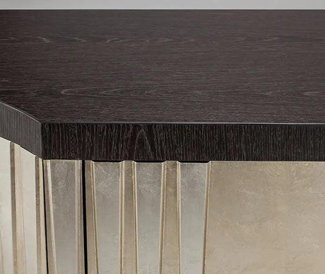Charcoal Oak / Champagne Old Gold Buffet With Optional Mirror 4504-S | Artmax