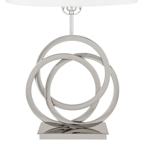 Chrome Circles Table Lamp // 1 Light // Usb Charger | Finesse