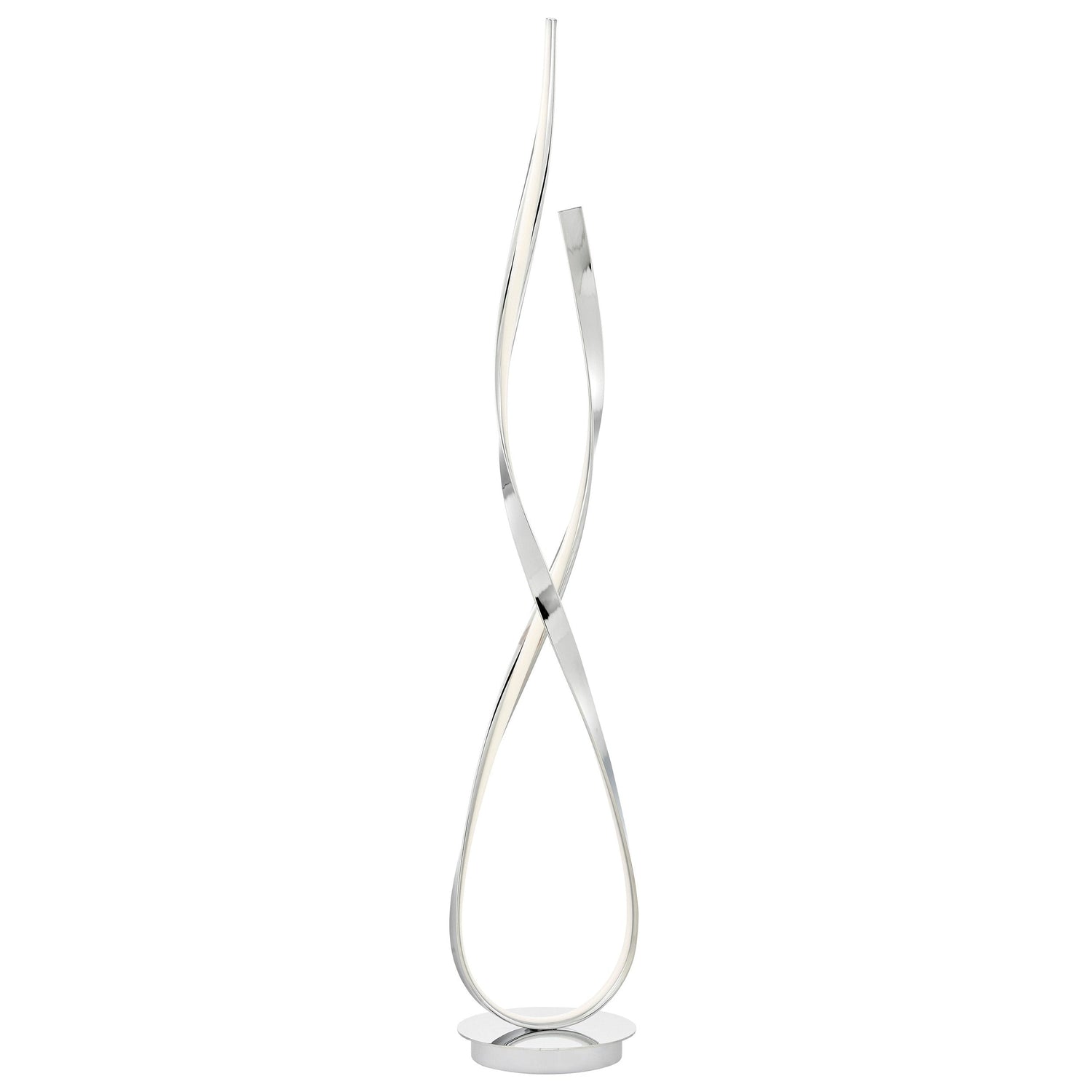 Chrome Vienna LED 55" Tall Floor Lamp // Dimmable - Home Elegance USA