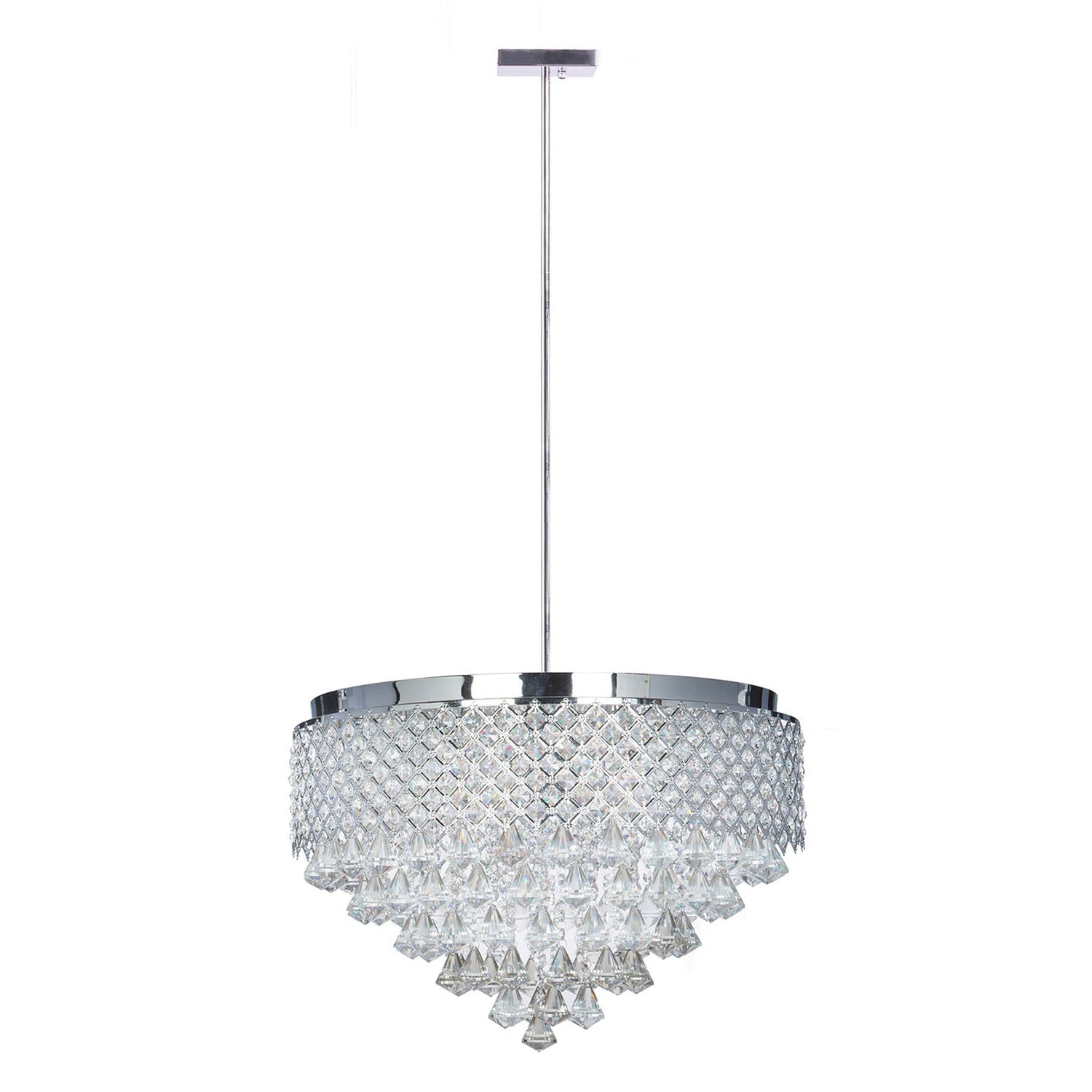 Cinderella Crystal Round Chandelier // 12 Light - Home Elegance USA