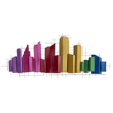 CityScape Wall Art // Multicolor - Home Elegance USA