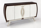 Cloudy White / Silver / Chocolate Buffet 1994-S with optional Wall Mirror by Artmax Artmax Furniture