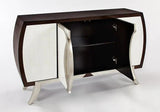 Cloudy White / Silver / Chocolate Buffet 1994-S with optional Wall Mirror by Artmax Artmax Furniture
