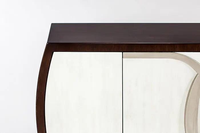 Cloudy White / Silver / Chocolate Buffet 1994-S with optional Wall Mirror by Artmax Artmax Furniture