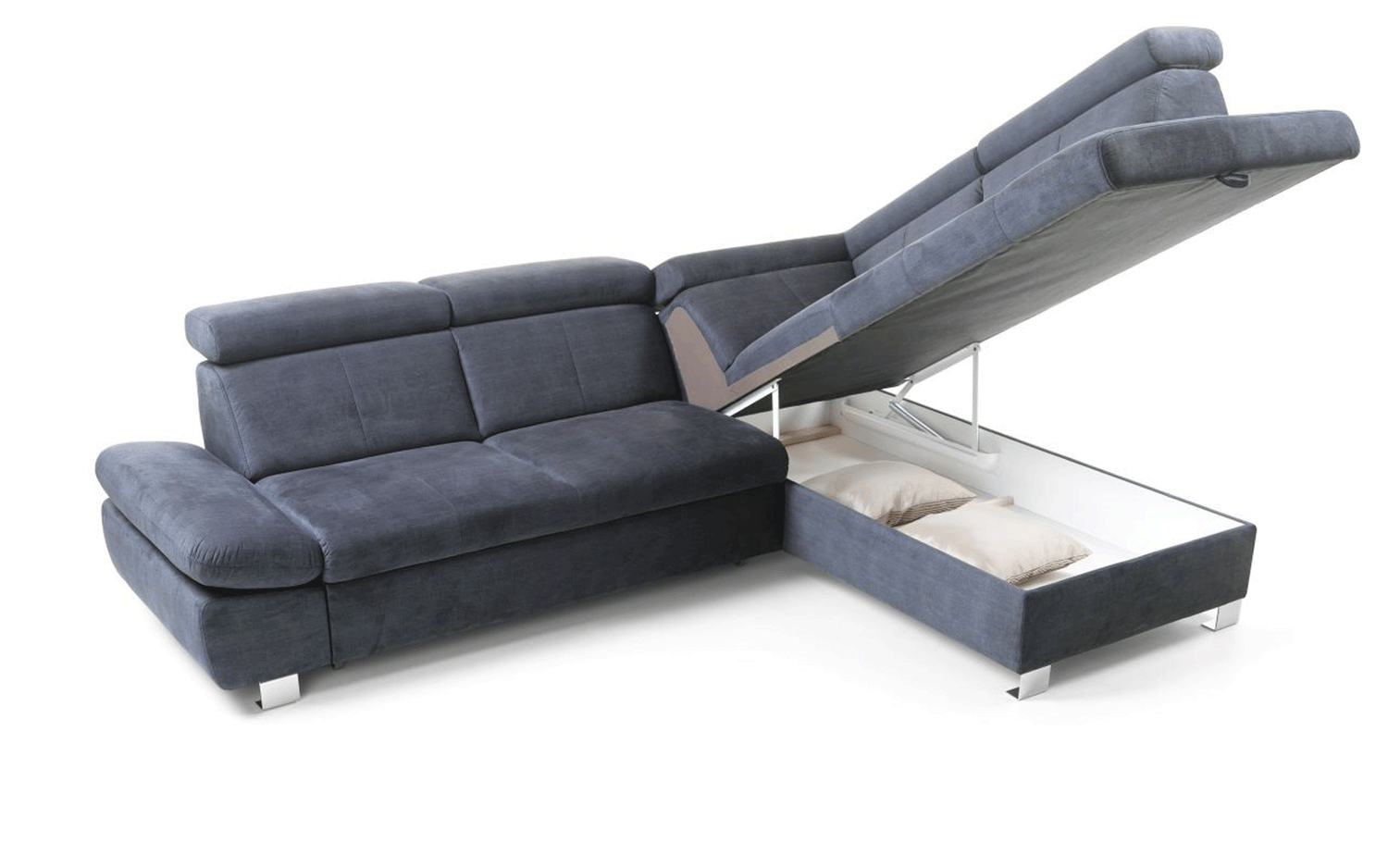 Esf Furniture - Happy Sectional Right W/Bed & Storage - Happysectional