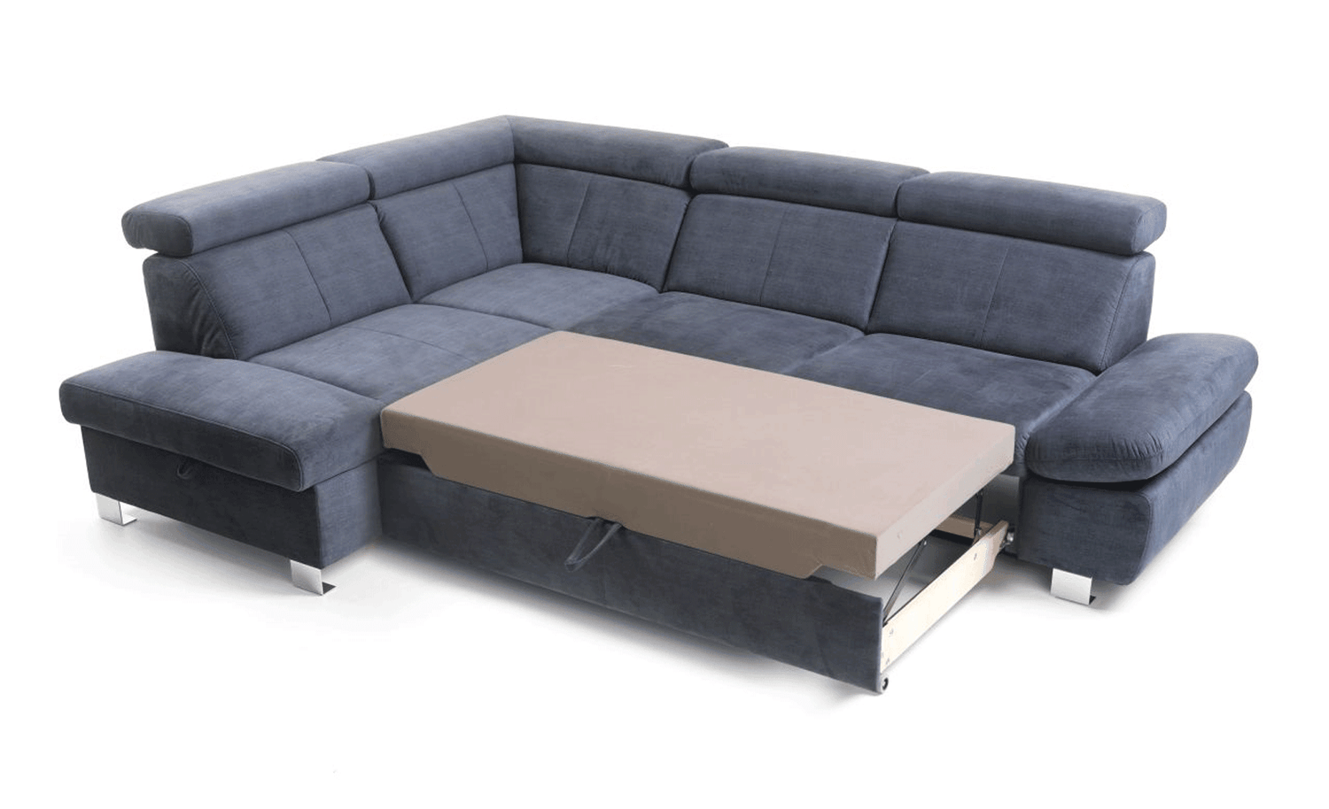Esf Furniture - Happy Sectional Left W/Bed & Storage - Happysectionalleft