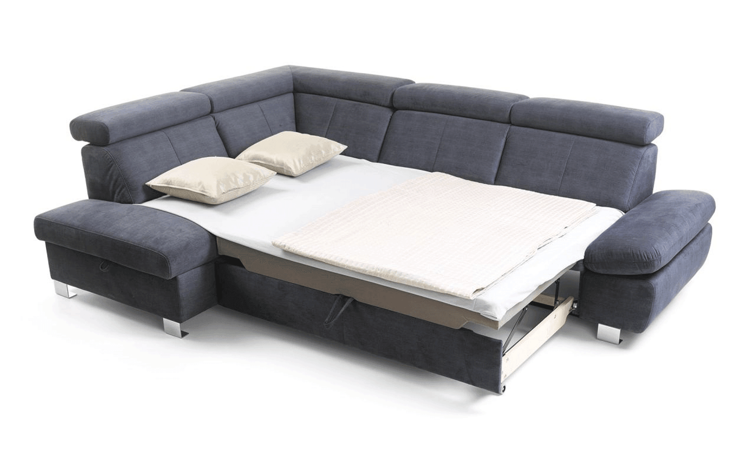 Esf Furniture - Happy Sectional Left W/Bed & Storage - Happysectionalleft