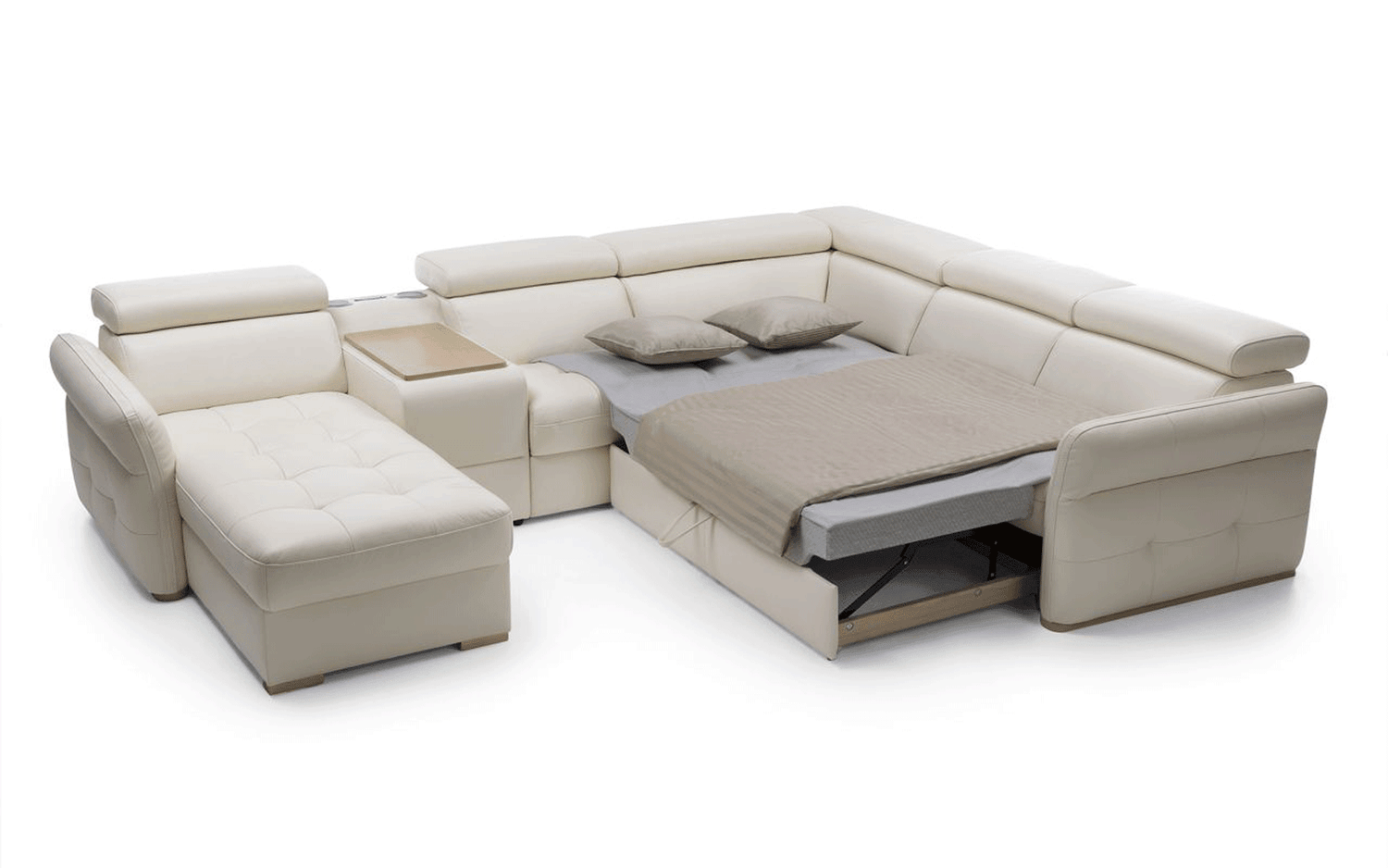 Esf Furniture - Massimo Sectional Left Chaise W/Storage, Bar Element, Electric Recliner, Corner, Sofa W/Bed - Massimo Sectional