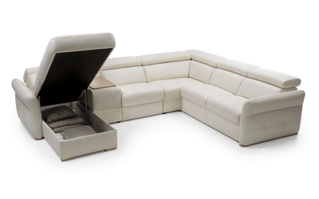 Massimo Sectional Left Chaise W/Storage, Bar Element, Electric Recliner, Corner, Sofa W/Bed - Massimo Sectional | ESF